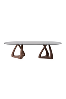 Oval Gray Glass Dining Table | OROA Modern Christy | Oroatrade.com