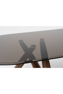 Oval Gray Glass Dining Table | OROA Modern Christy | Oroatrade.com