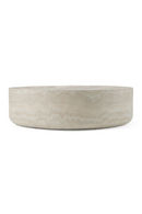 Round Travertine Finish Coffee Table | OROA Modern Benji | Oroatrade.com