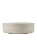 Round Travertine Finish Coffee Table | OROA Modern Benji | Oroatrade.com