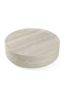 Round Travertine Finish Coffee Table | OROA Modern Benji | Oroatrade.com