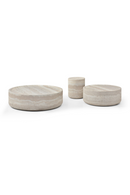 Round Travertine Finish Coffee Table | OROA Modern Benji | Oroatrade.com