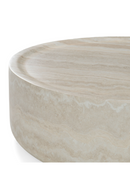 Round Travertine Finish Coffee Table | OROA Modern Benji | Oroatrade.com
