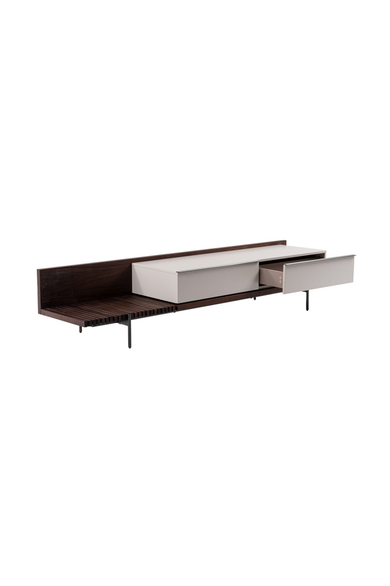 Matte Beige TV Cabinet | OROA Modern Colima | Oroatrade.com