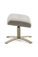 Gray Leather Swivel Chair and Ottoman | OROA Modern | Oroatrade.com