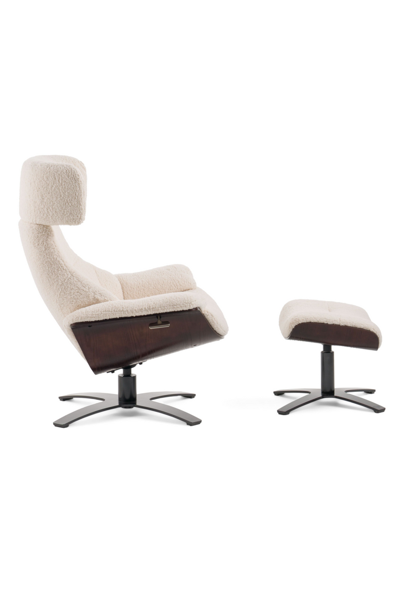 Beige Lounge Chair & Ottoman | OROA Modern Zahara | Oroatrade.com