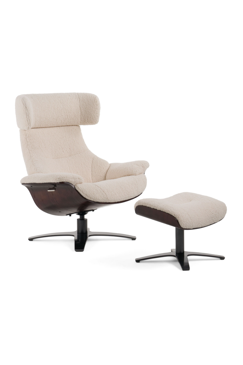 Beige Lounge Chair & Ottoman | OROA Modern Zahara | Oroatrade.com