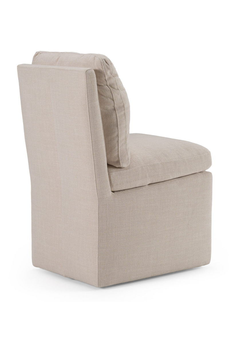 Beige Wheeled Dining Chair | OROA Modern Adrian | Oroatrade.com