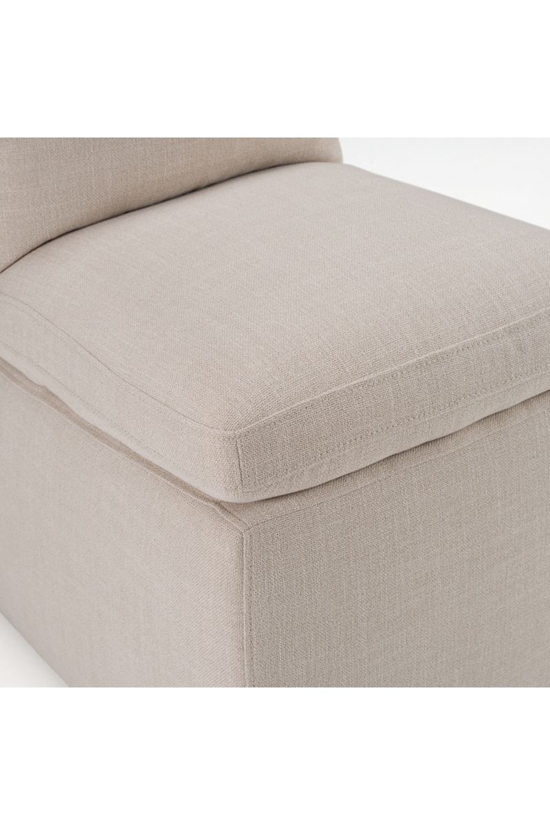 Beige Wheeled Dining Chair | OROA Modern Adrian | Oroatrade.com