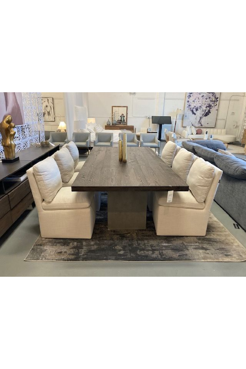 Beige Wheeled Dining Chair | OROA Modern Adrian | Oroatrade.com