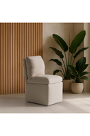 Beige Wheeled Dining Chair | OROA Modern Adrian | Oroatrade.com