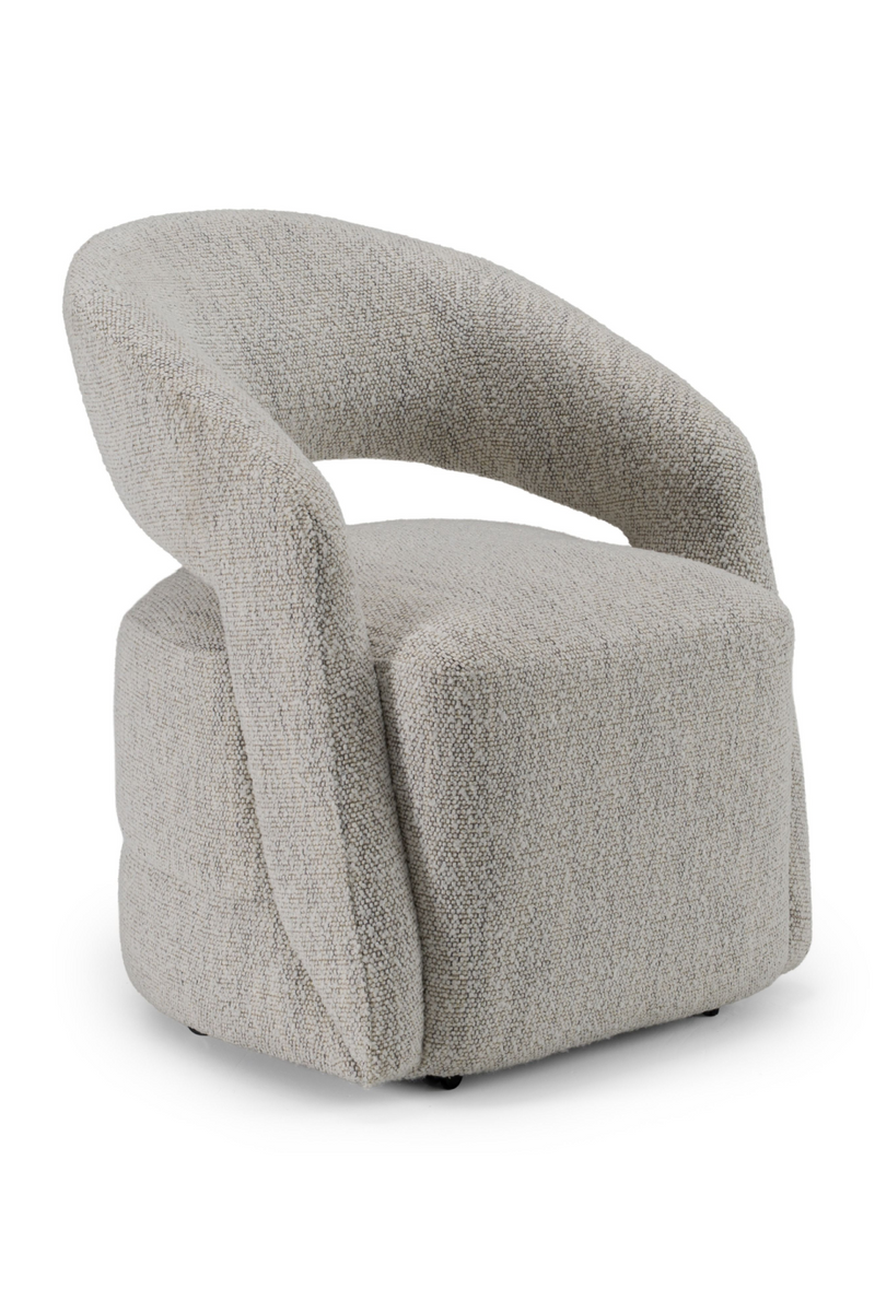 Gray Wheeled Dining Chair | OROA Modern Kadoka | Oroatrade.com