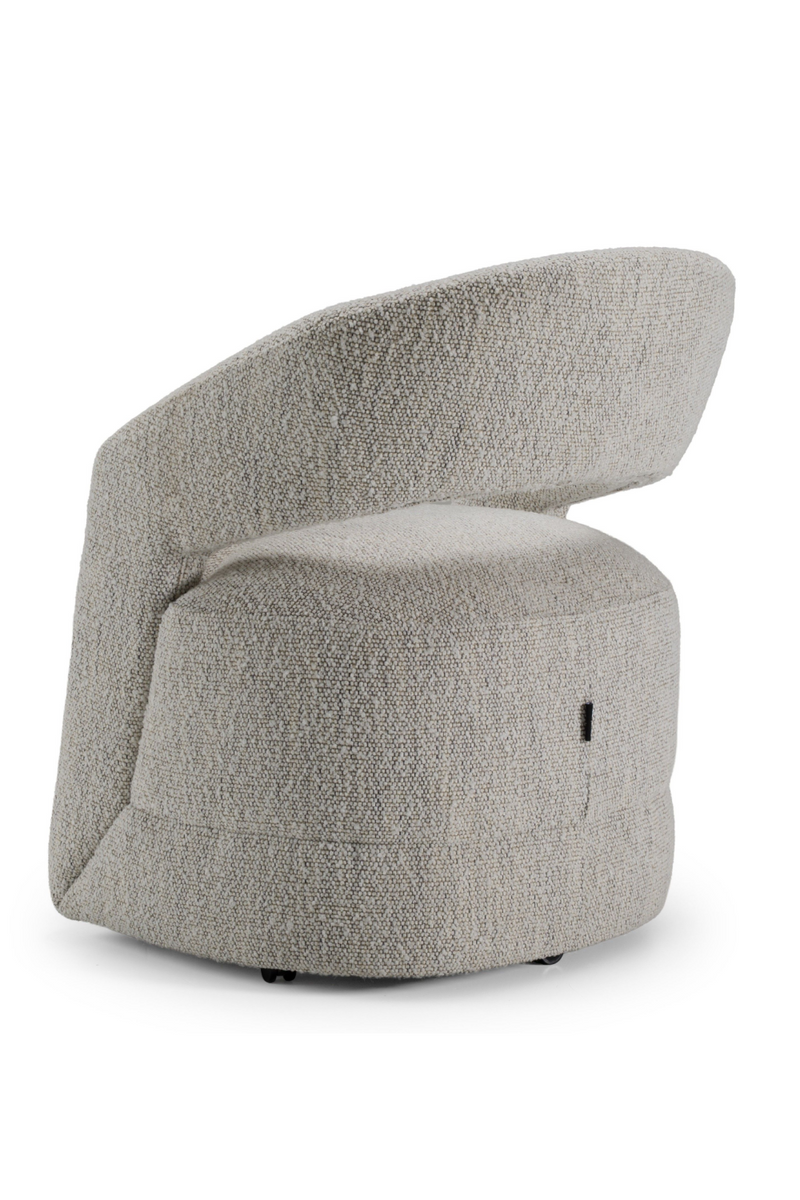Gray Wheeled Dining Chair | OROA Modern Kadoka | Oroatrade.com