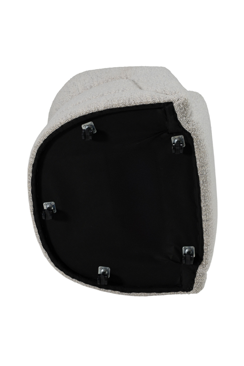 Gray Wheeled Dining Chair | OROA Modern Kadoka | Oroatrade.com