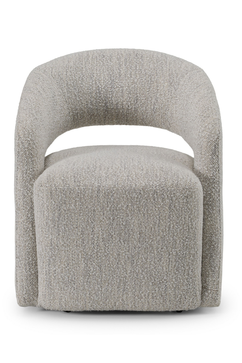 Gray Wheeled Dining Chair | OROA Modern Kadoka | Oroatrade.com