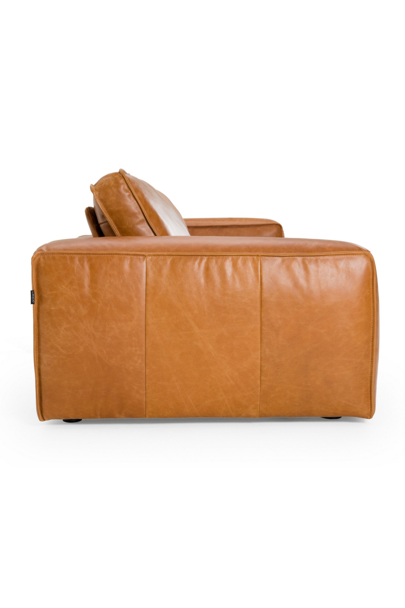 Brown Leather 3-Piece Sofa | OROA Modern Cambria | Oroatrade.com