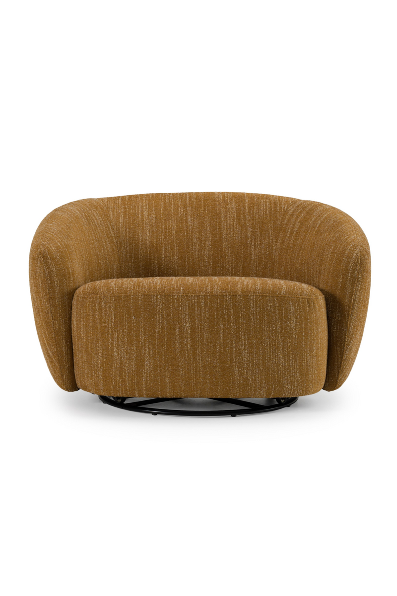 Yellow Curved Swivel Chair | OROA Modern Norris | Oroatrade.com