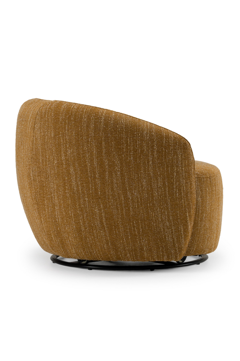 Yellow Curved Swivel Chair | OROA Modern Norris | Oroatrade.com