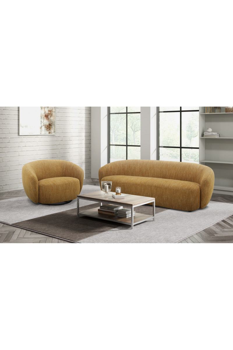 Yellow Curved Sofa | OROA Modern Norris | Oroatrade.com