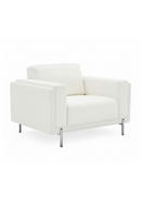 White Square-Armed Lounge Chair | OROA Modern Schmidt | Oroatrade.com
