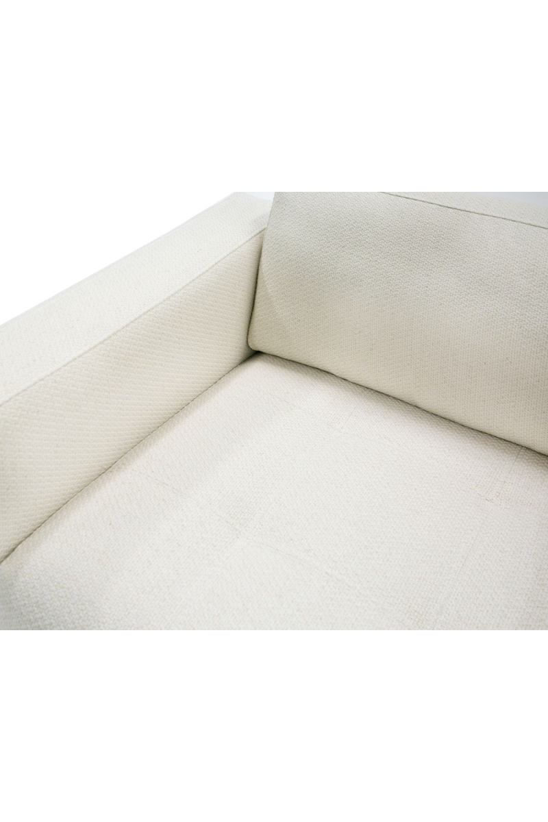 White Square-Armed Lounge Chair | OROA Modern Schmidt | Oroatrade.com