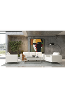 White Square-Armed Lounge Chair | OROA Modern Schmidt | Oroatrade.com