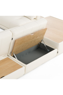 White Leather 7-Piece Modular Sofa | OROA Modern Garfield | Oroatrade.com