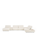 White Leather 7-Piece Modular Sofa | OROA Modern Garfield | Oroatrade.com