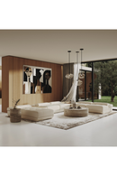 White Leather 7-Piece Modular Sofa | OROA Modern Garfield | Oroatrade.com