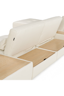 White Leather 7-Piece Modular Sofa | OROA Modern Garfield | Oroatrade.com