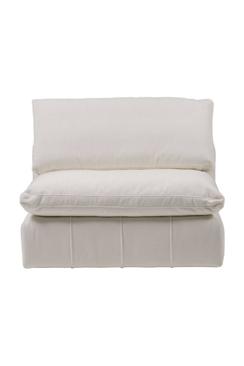 White Armless Modular Sofa | OROA Modern Vicki | Oroatrade.com