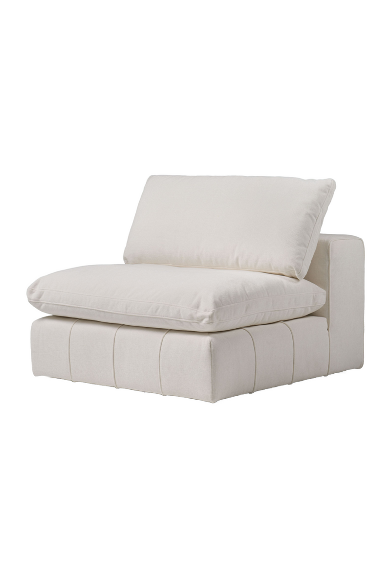 White Armless Modular Sofa | OROA Modern Vicki | Oroatrade.com