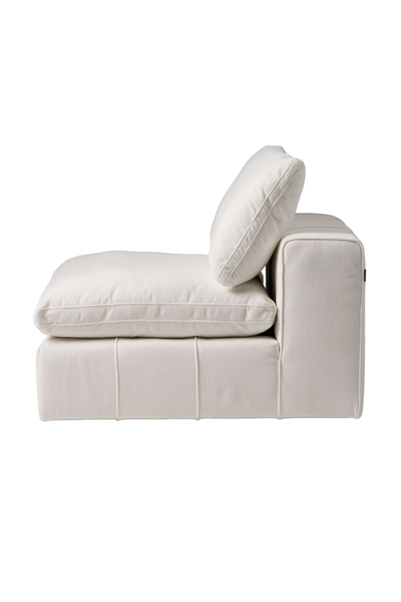 White Armless Modular Sofa | OROA Modern Vicki | Oroatrade.com