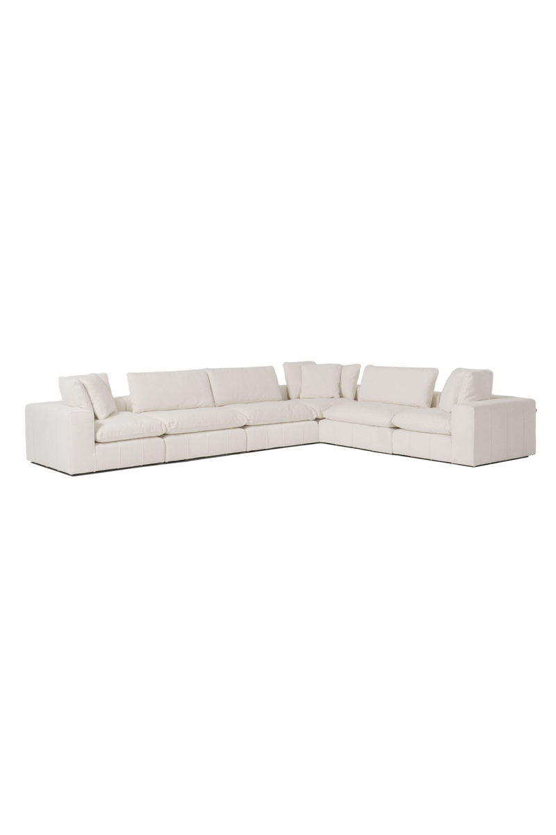 White Armless Modular Sofa | OROA Modern Vicki | Oroatrade.com
