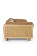 Tan Leather Wicker Sofa | OROA Modern Danson | Oroatrade.com