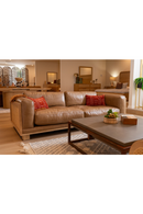 Tan Leather Wicker Sofa | OROA Modern Danson | Oroatrade.com