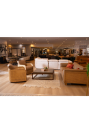 Tan Leather Wicker Sofa | OROA Modern Danson | Oroatrade.com