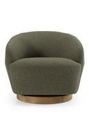 Hemp Fabric Swivel Accent Chair | OROA Modern Agatha | Oroatrade.com