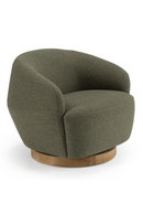 Hemp Fabric Swivel Accent Chair | OROA Modern Agatha | Oroatrade.com