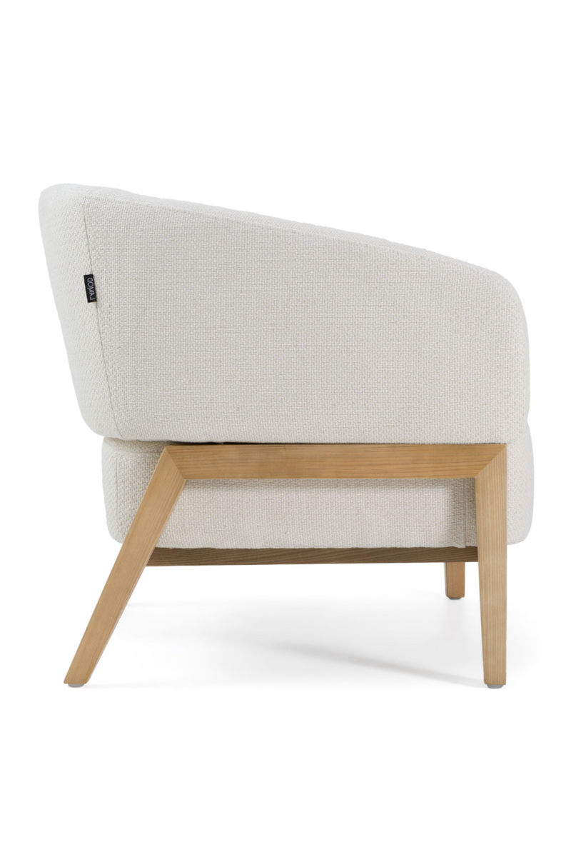 White Curved Accent Chair | OROA Modern Giselle | Oroatrade.com