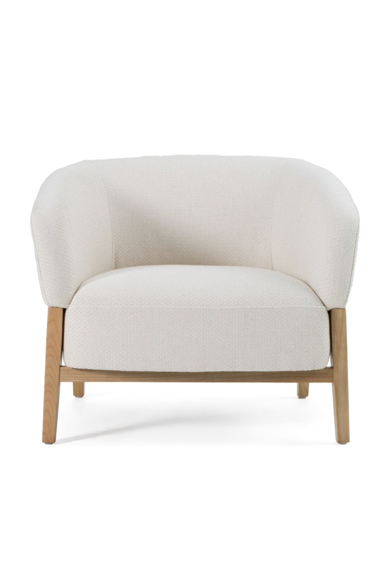 White Curved Accent Chair | OROA Modern Giselle | Oroatrade.com
