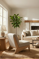 Wood Base Accent Chair | OROA Modern Vance | Oroatrade.com