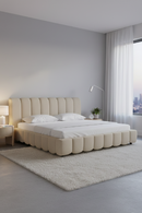 White Linen Bed | OROA Modern Harris | Oroatrade.com