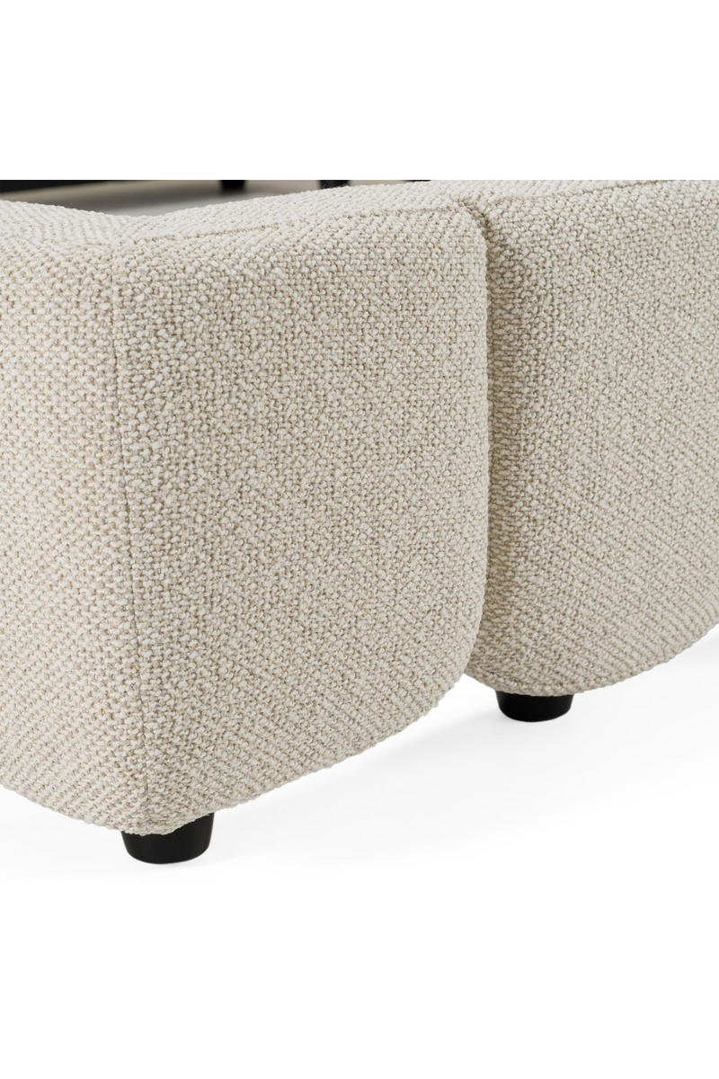 White Linen Bed | OROA Modern Harris | Oroatrade.com