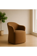 Brown Wheeled Dining Chair | OROA Modern Timothy | Oroatrade.com