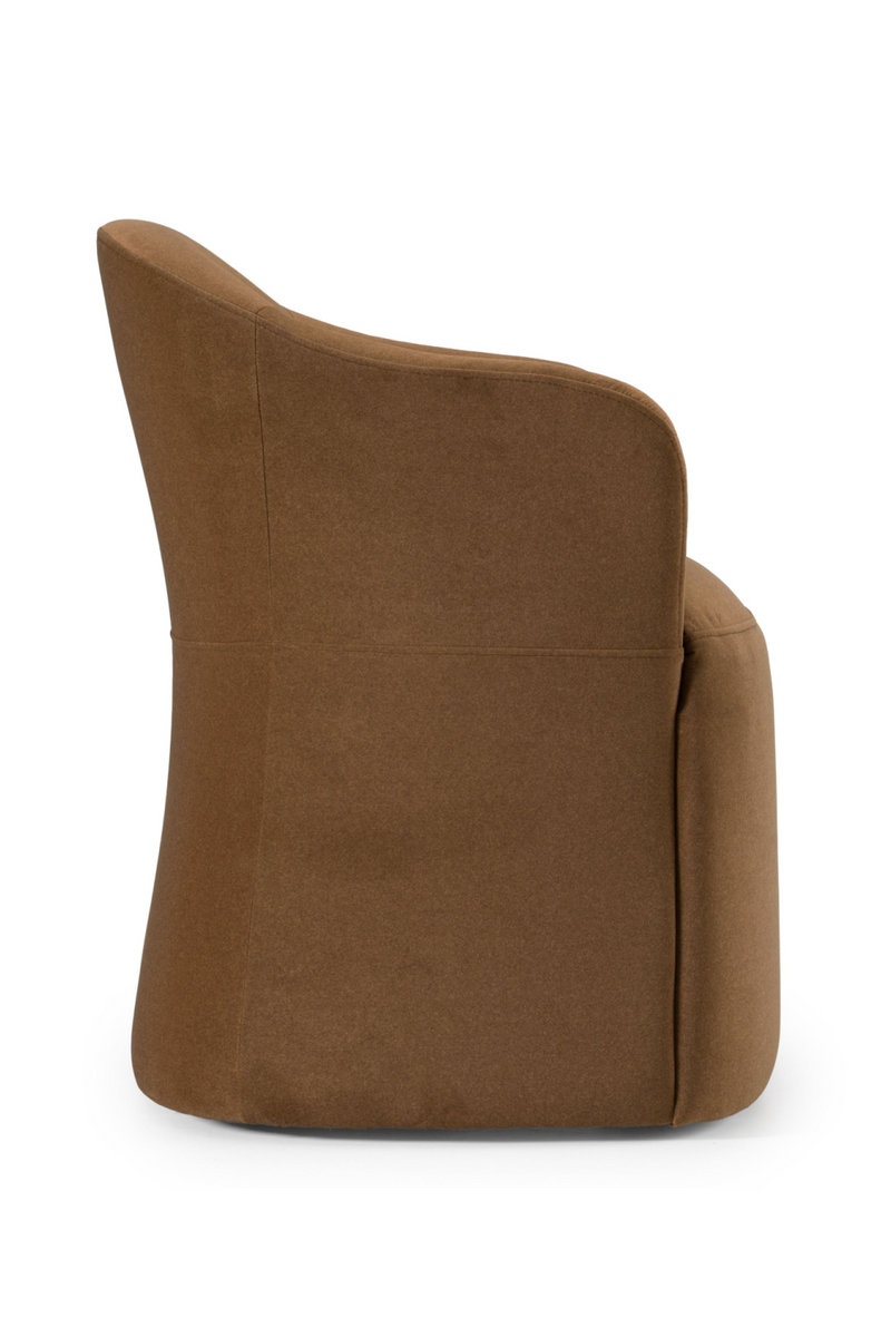 Brown Wheeled Dining Chair | OROA Modern Timothy | Oroatrade.com