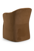 Brown Wheeled Dining Chair | OROA Modern Timothy | Oroatrade.com