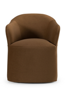 Brown Wheeled Dining Chair | OROA Modern Timothy | Oroatrade.com