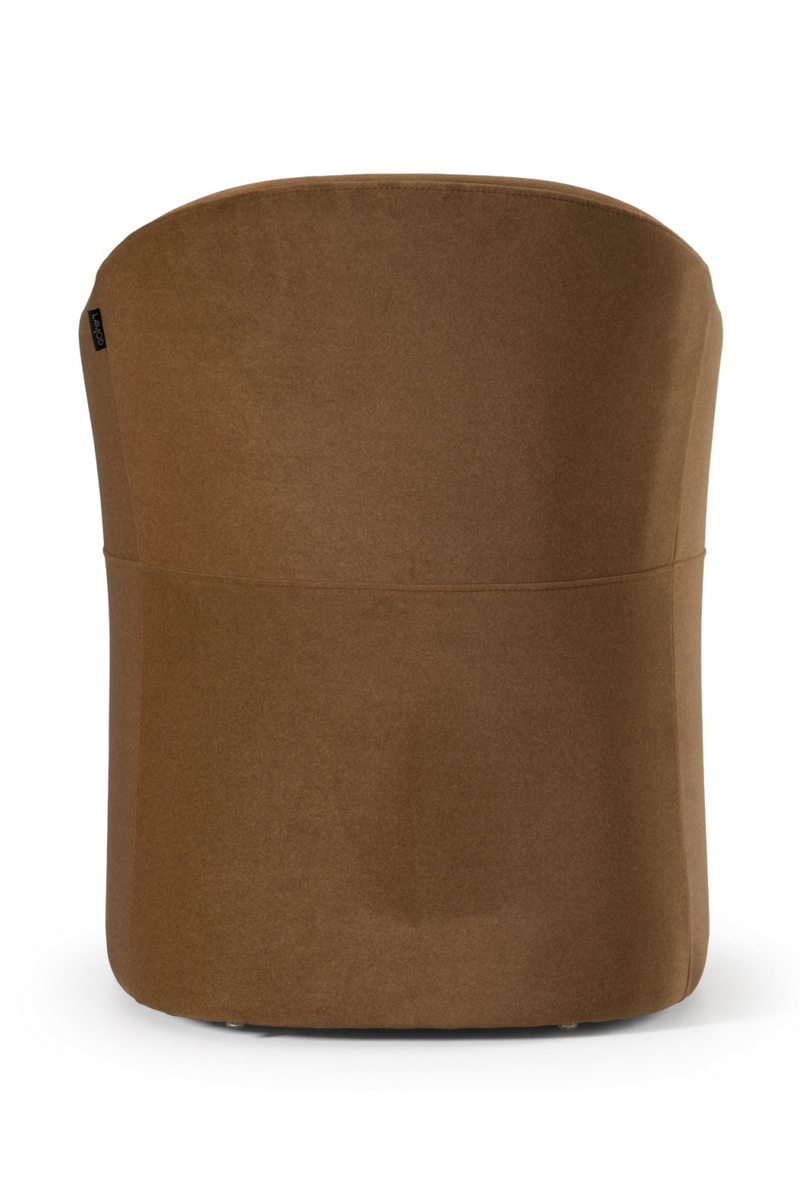 Brown Wheeled Dining Chair | OROA Modern Timothy | Oroatrade.com