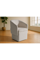 Curved Wheeled Dining Chair | OROA Modern Tassell | Oroatrade.com